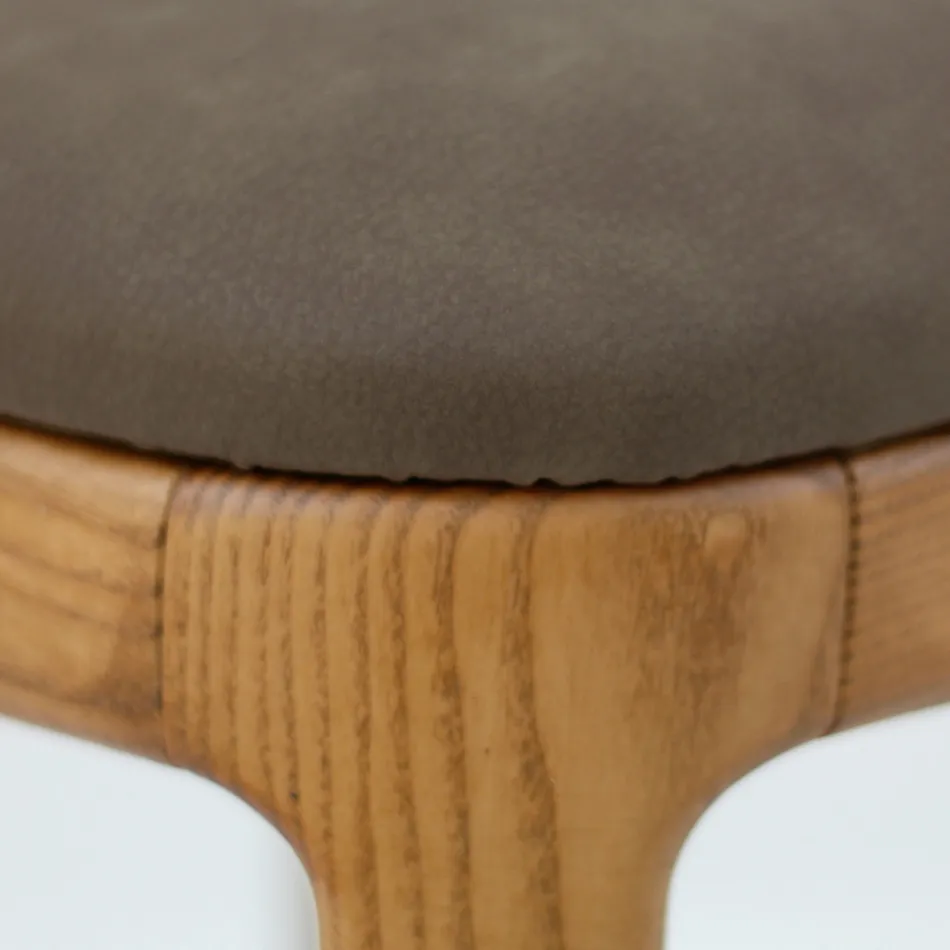 Chaise de salon en bois de frêne teinté Made in Italy - Lyanne Viadurini