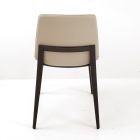 Chaise de salon en cuir couleur glace Made in Italy - Betsy Viadurini