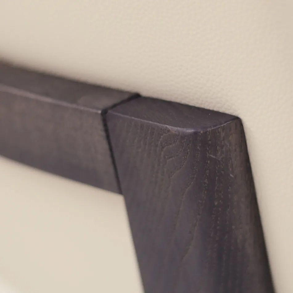 Chaise de salon en cuir couleur glace Made in Italy - Betsy Viadurini