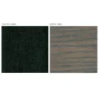 Chaise de salon en tissu et bois de hêtre massif fabriquée en Italie - Rein Viadurini