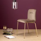 Chaise de salon rembourrée en velours fabriquée en Italie, 2 pièces - Guirlande Viadurini