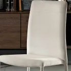 Chaise de salon entièrement rembourrée en tissu Made in Italy - Lorelai Viadurini