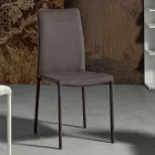 Chaise de salon entièrement rembourrée en tissu Made in Italy - Lorelai Viadurini