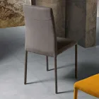 Chaise de salon entièrement rembourrée en tissu Made in Italy - Lorelai Viadurini
