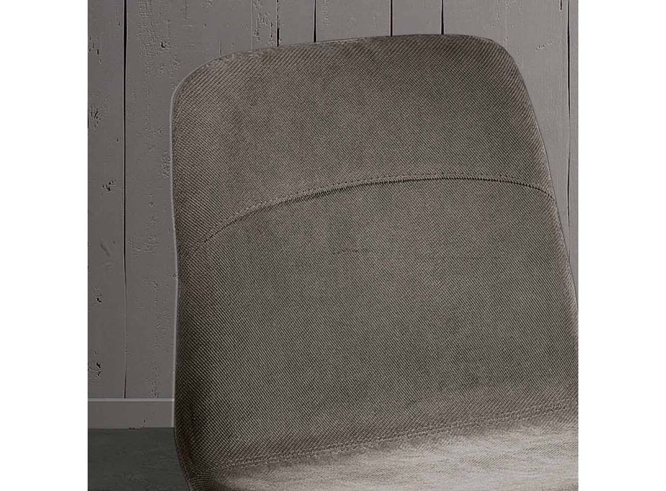 Chaise de salon moderne en tissu et métal fabriqué en Italie, Egizia Viadurini