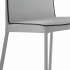 Chaise de salon rembourrée et pieds laqués fabriquée en Italie - Catania Viadurini