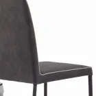 Chaise de salon rembourrée et pieds laqués fabriquée en Italie - Catania Viadurini