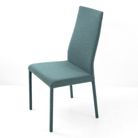 Chaise de salon recouverte de tissu Made in Italy - Roslin Viadurini