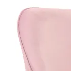 Chaise de bureau base en métal et assise en tissu - Anguilla Viadurini