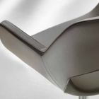 Chaise de bureau en éco-cuir blanc Michelle Viadurini