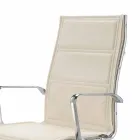 Chaise de bureau avec monocoque en simili cuir made in Italy Agata Viadurini