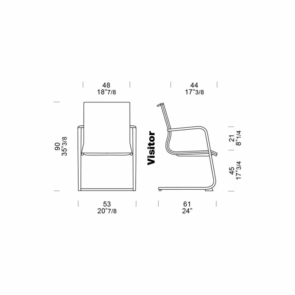 Chaise de bureau luge ergonomique avec accoudoirs Made in Italy - Filanna Viadurini