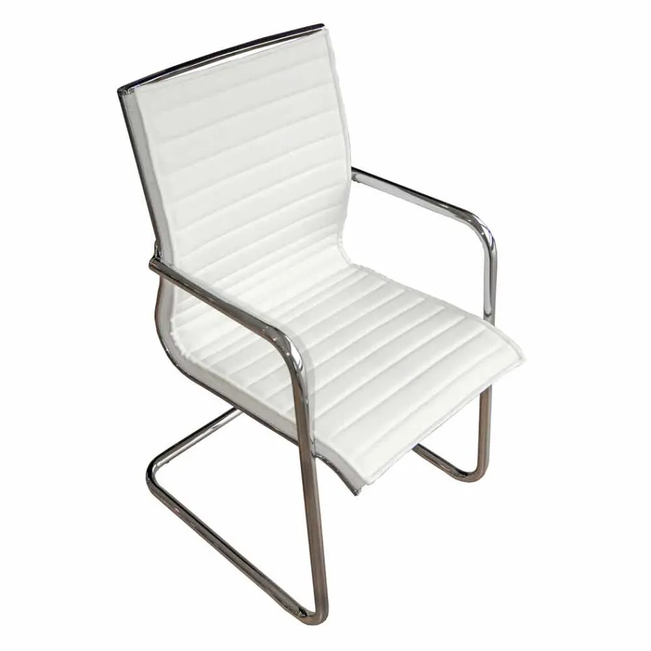 Chaise de bureau luge ergonomique avec accoudoirs Made in Italy - Filanna Viadurini