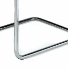 Chaise de bureau en cuir avec structure en acier chromé Made in Italy - Elite Viadurini