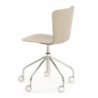Chaise de bureau en polypropylène avec base chromée Made in Italy - Plutonio Viadurini
