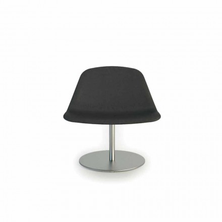 Moderne chaise de bureau avec Llounge base ronde par Luxy, fabriqué en Italie Viadurini