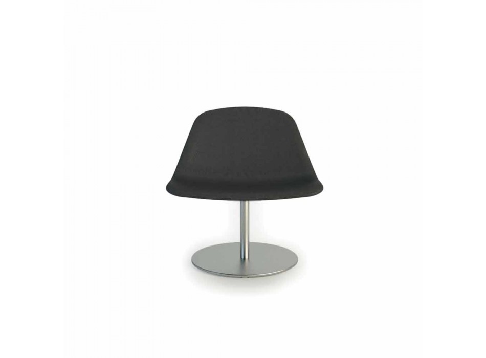 Moderne chaise de bureau avec Llounge base ronde par Luxy, fabriqué en Italie Viadurini