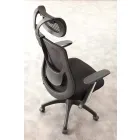 Chaise de bureau opérative et semi-directionnelle en noir Tecnoete - Gerlanda Viadurini