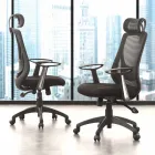 Chaise de bureau opérative et semi-directionnelle en noir Tecnoete - Gerlanda Viadurini