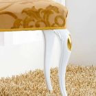 Chaise design classique en bois avec des décorations de feuilles d'or Tristan Viadurini