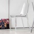 Chaise au design moderne, entièrement en polycarbonate - Gilda