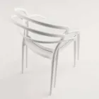 Chaise design moderne en polypropylène fabriquée en Italie Pavie Viadurini