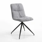 Chaise design moderne tapissée en tissu Chiara Viadurini