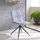 Chaise design moderne tapissée en tissu Chiara Viadurini