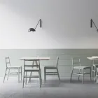 Chaise de haute qualité en bois de hêtre massif fabriquée en Italie, 2 pièces - Nora Viadurini