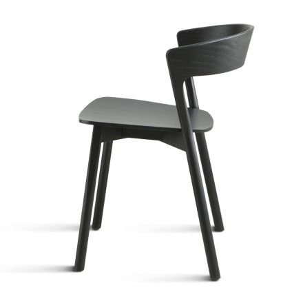 Chaise de haute qualité en bois de frêne fabriquée en Italie, 2 pièces - Oslo Viadurini