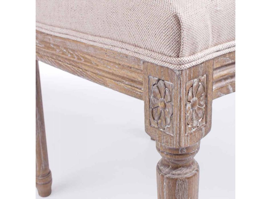 Chaise design classique avec structure en bois 2 pièces Homemotion - Murea Viadurini
