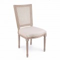 Chaise design classique avec structure en bois 2 pièces Homemotion - Murea
