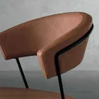 Chaise design en métal et tissu produite en Italie Formia Viadurini