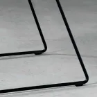 Chaise design en métal et tissu produite en Italie Formia Viadurini