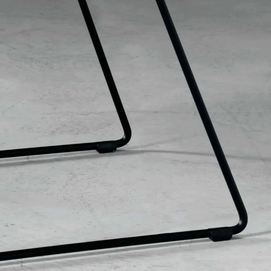 Chaise design en métal et tissu produite en Italie Formia Viadurini