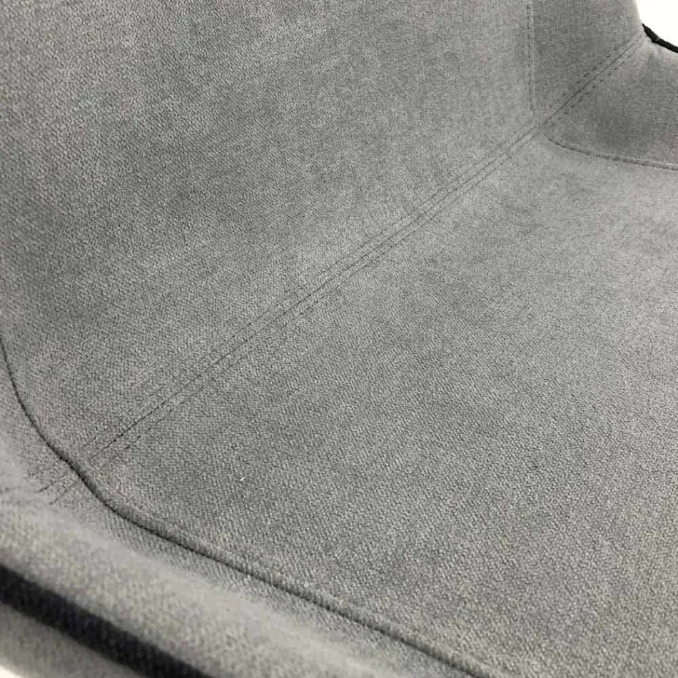 Chaise design en tissu avec pieds carrés fabriqué en Italie, 4 pièces - Oriella Viadurini