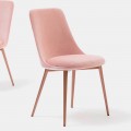 Chaise de design en Tissu et en Métal Made in Italy – Itala
