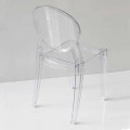 Chaise de Design Moderne en Polycarbonate, 2 Couleurs – Dalila