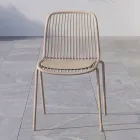 Chagall - Chaise design d'intérieur et d'extérieur en polypropylène et métal Viadurini