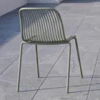 Chagall - Chaise design d'intérieur et d'extérieur en polypropylène et métal Viadurini