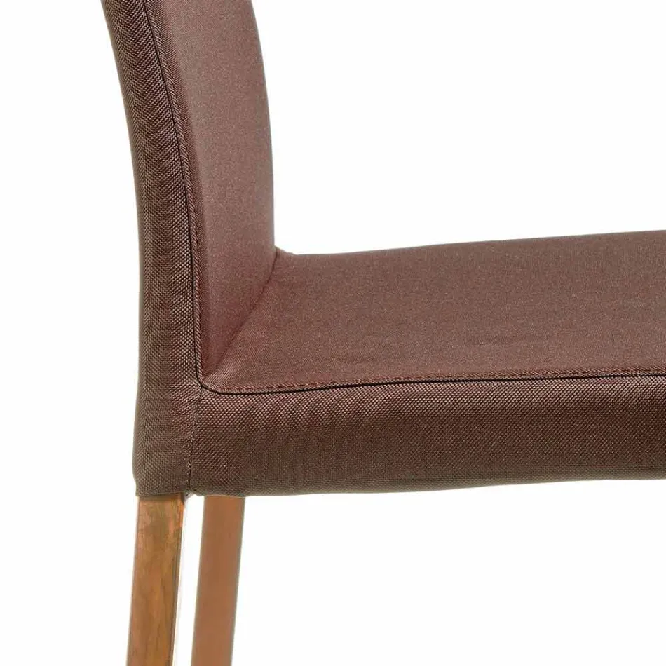 Chaise design recouverte en tissu Amalia, H96 cm, fabriqué en Italie Viadurini