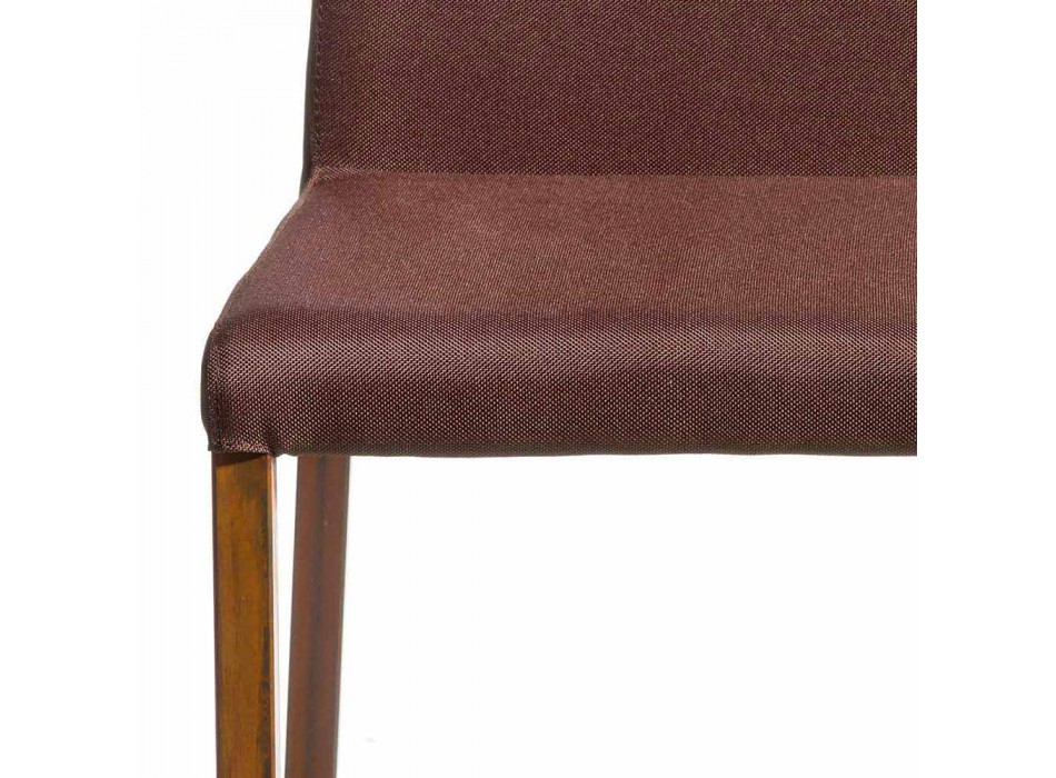 Chaise design recouverte en tissu Amalia, H96 cm, fabriqué en Italie Viadurini
