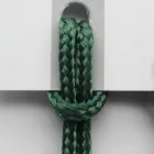 Chaise de luxe avec accoudoirs en hêtre blanchi et corde fabriquée en Italie - Nora Viadurini