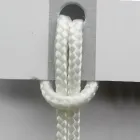 Chaise de luxe avec accoudoirs en hêtre blanchi et corde fabriquée en Italie - Nora Viadurini