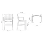 Chaise de luxe en hêtre laqué beige et cuir tressé fabriquée en Italie - Nora Viadurini