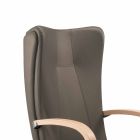 chaise véritable fleur de type Ambra moderne exécutif peau de vache Viadurini