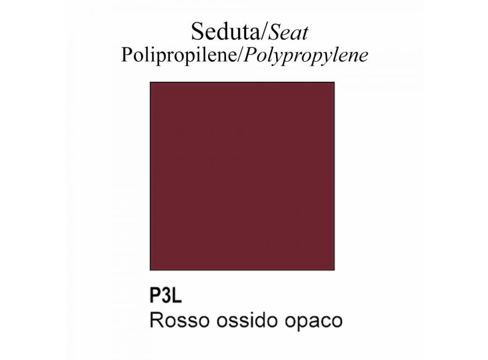Chaise pivotante en polypropylène et métal Made in Italy - Connubia Academy Viadurini