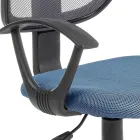 Chaise de bureau pivotante en nylon et tissu maillé en 3 couleurs - Rasha Viadurini