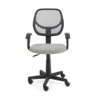 Chaise de bureau pivotante en nylon et tissu maillé en 3 couleurs - Rasha Viadurini