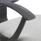 Chaise de bureau pivotante en nylon et tissu maillé en 3 couleurs - Rasha Viadurini